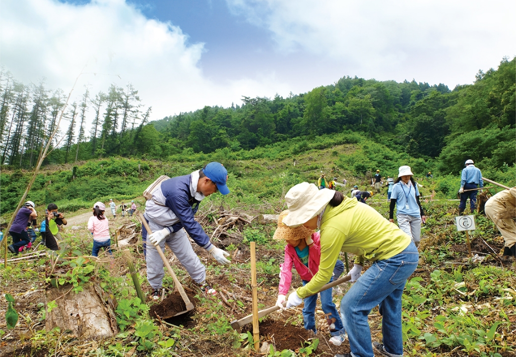 プレゼントツリー（植樹）の様子